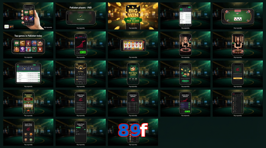 Main screen of 89F bet page for PK players